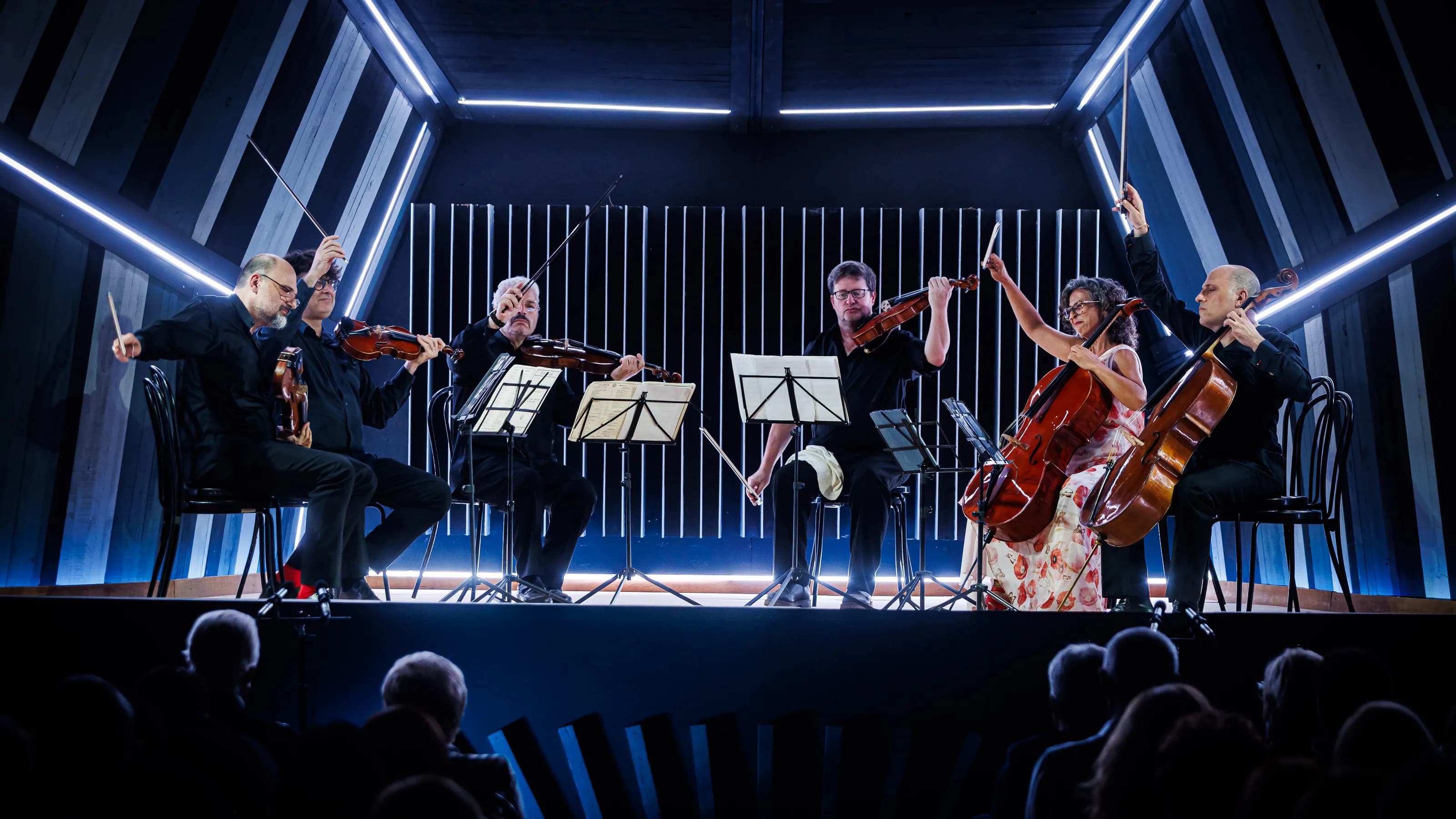 Sesstetto Stradivari auf der Bühne